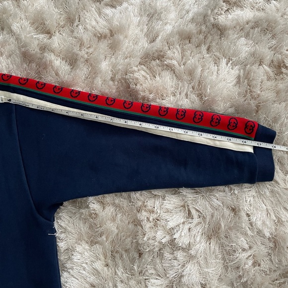 Gucci Blue Sweatshirt with zipper Kids size 10 - Picture 6 of 9